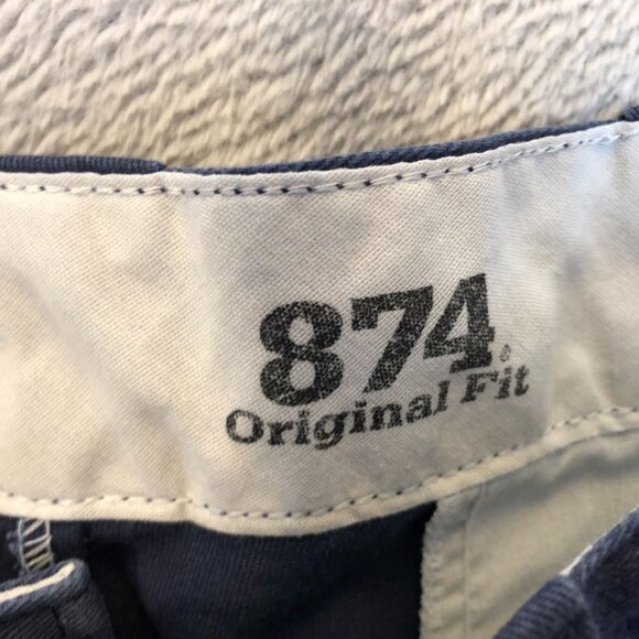 Dickies Mens 847 Pants 32x29 Navy Blue Cotton Blend Straight-Leg Work Skate - Picture 9 of 11